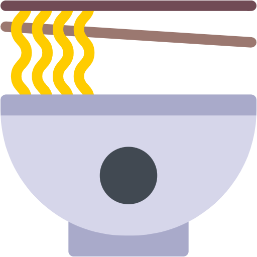Free Noodles icon Flat style