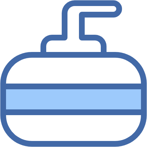 Free Curling icon two-color style
