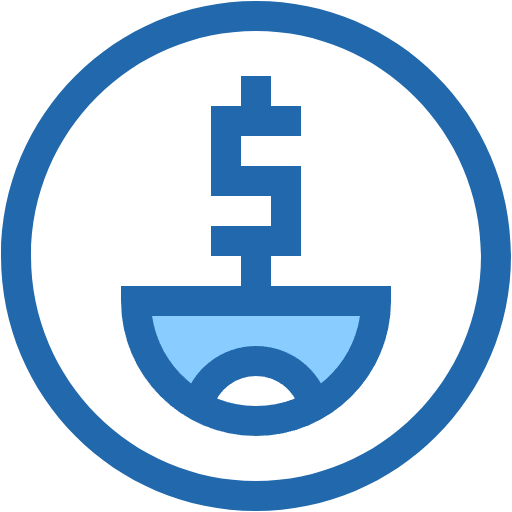 Free greed icon two-color style