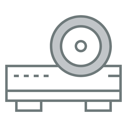 Free projector icon two-color style