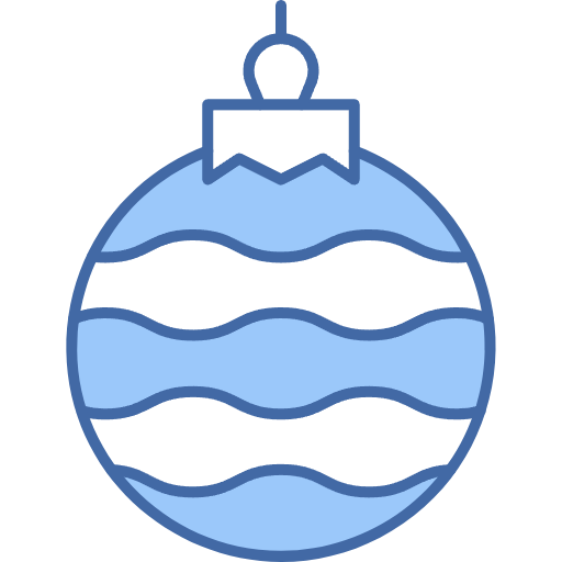 Free Christmas Ball icon two-color style