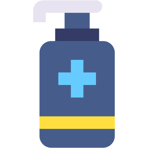 Free sanitizer icon flat style