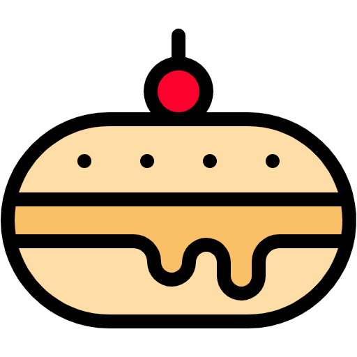 Free Bomboloni icon lineal-color style