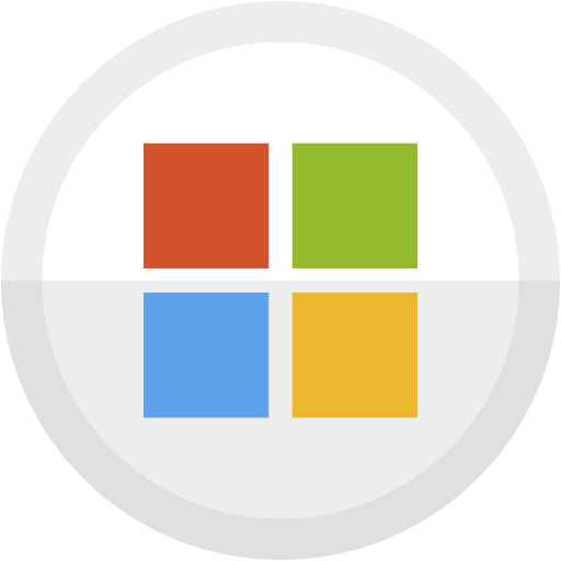 Free Microsoft icon flat style