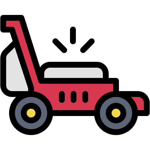 Free Lawn Mower icon lineal-color style