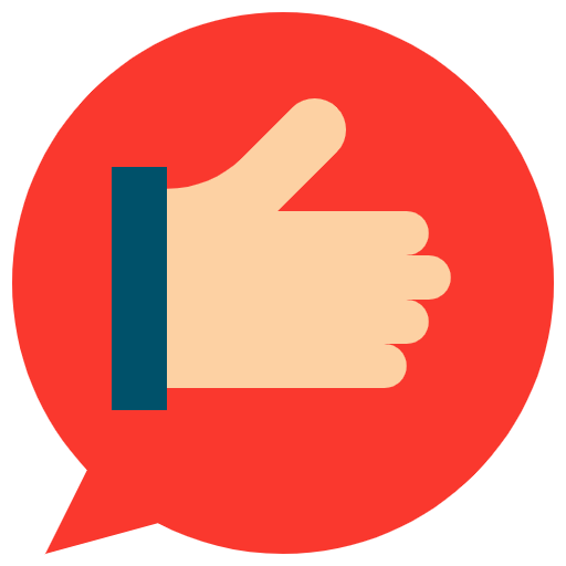 Free Positive Review icon Flat style