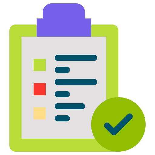 Free Check List icon Flat style