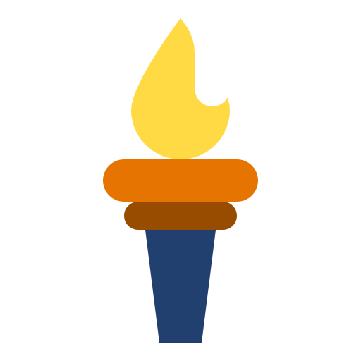 Free Olympic Light icon flat style