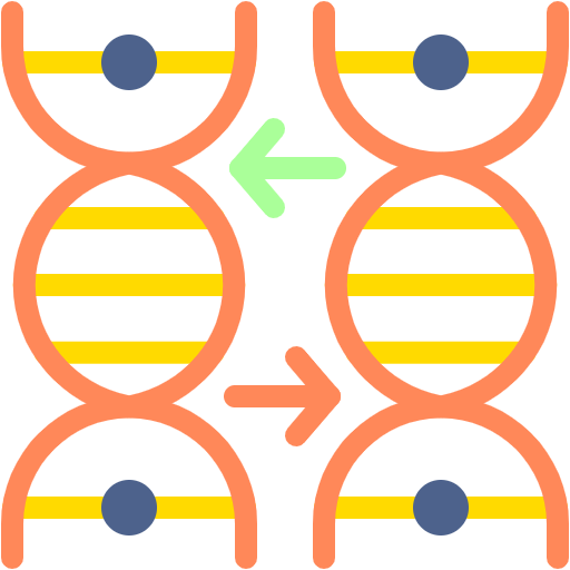 Free Genome icon flat style