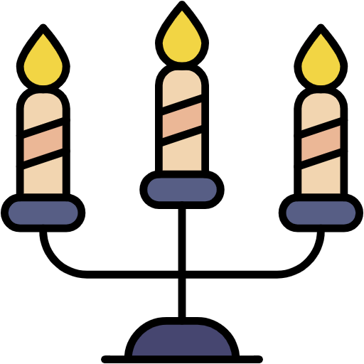 Free Candles icon lineal-color style