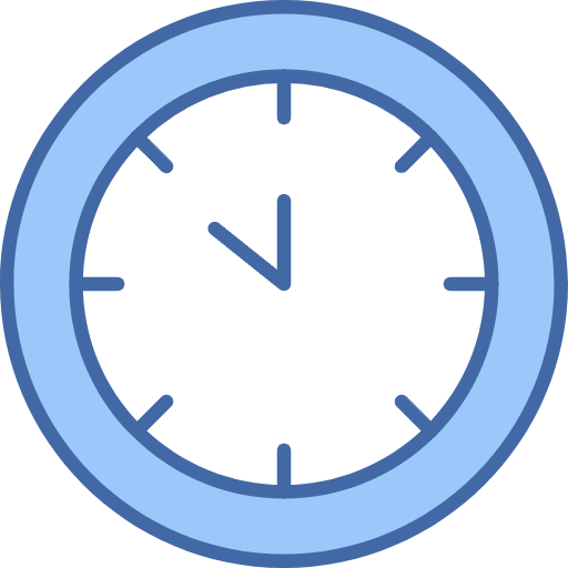 Free Clock icon two-color style