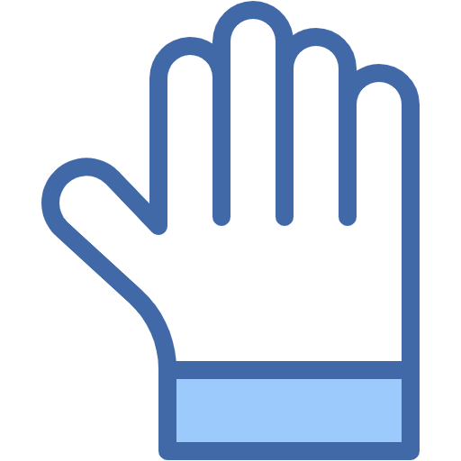 Free Gloves icon two-color style