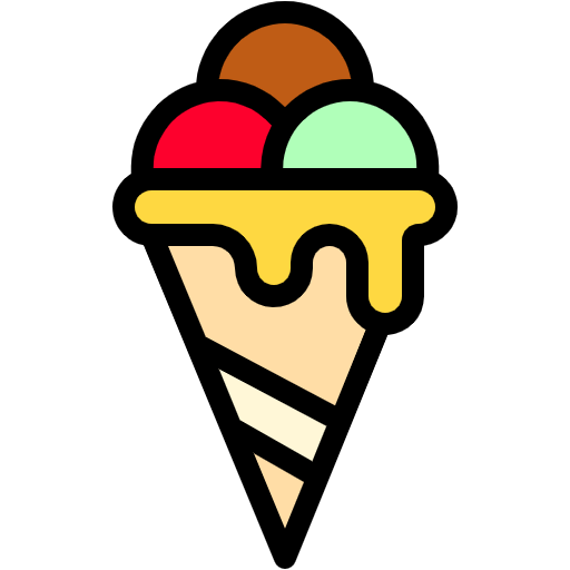 Free Gelato icon lineal-color style