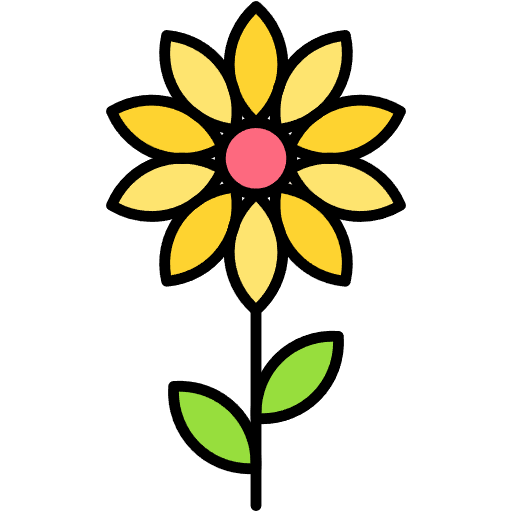 Free Flower icon lineal-color style