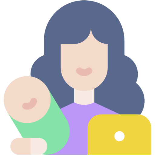 Free mother icon flat style