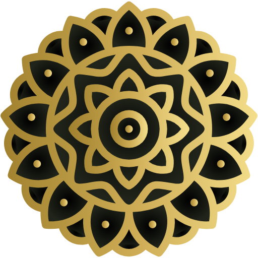 Free Mandala icon two-color style