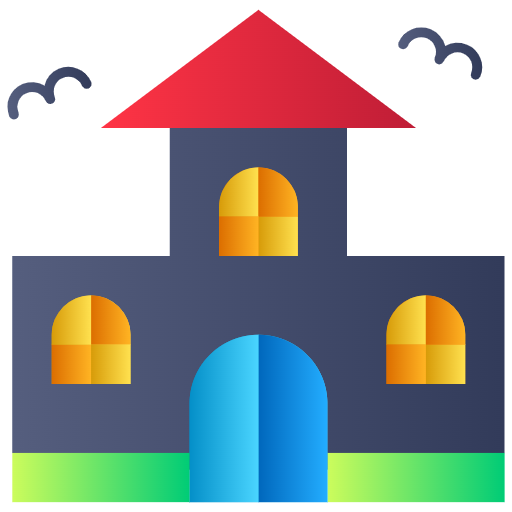 Free Haunted Castle icon Flat style - Haunted House pack