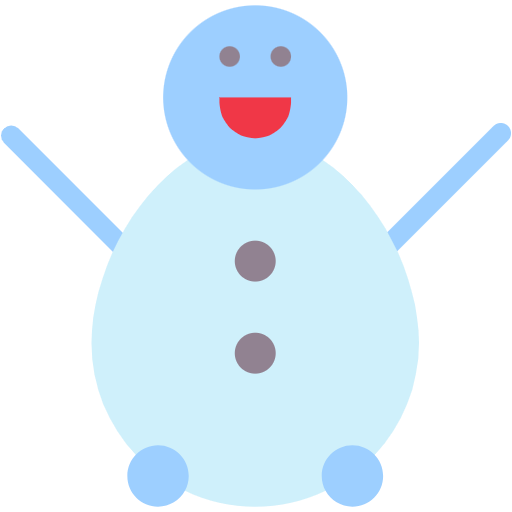Free Snowman icon flat style