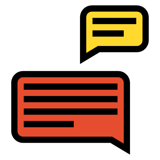 Free chat icon lineal-color style