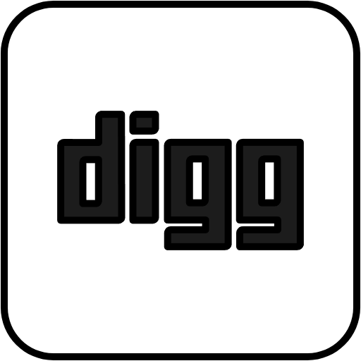 Free Digg icon lineal-color style