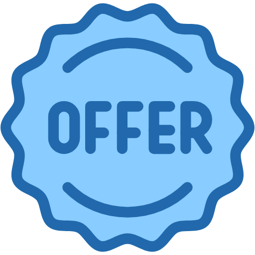 Free Offer Badge icon two-color style