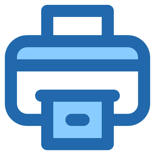 Free Printer icon two-color style