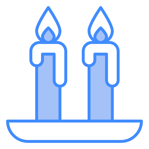 Free Candles icon two-color style