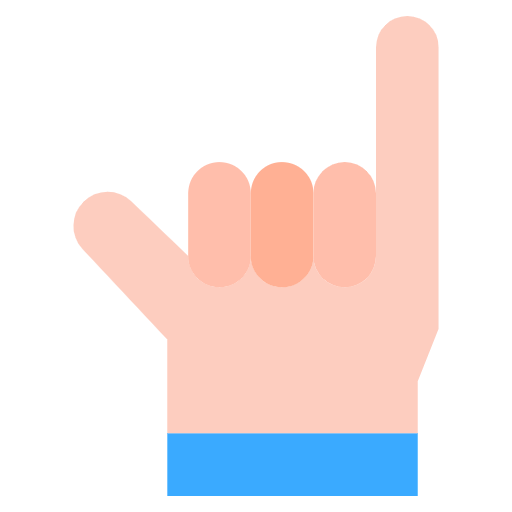 Free Little Finger icon flat style