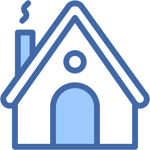 Free House icon two-color style