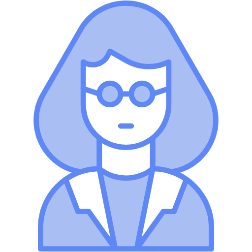 Free Gynecologist Female icon two-color style