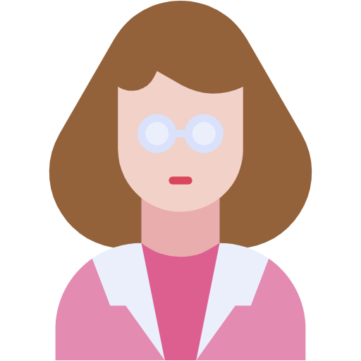 Free Gynecologist Female icon flat style