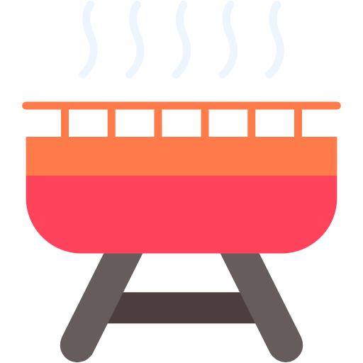 Free Bbq Grill icon Flat style