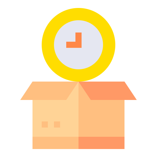 Free delivery icon flat style