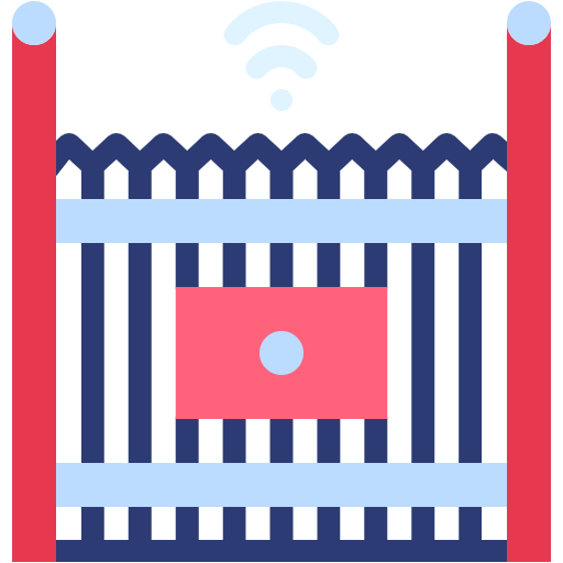 Free Smart Gate icon Flat style - Smart Home pack