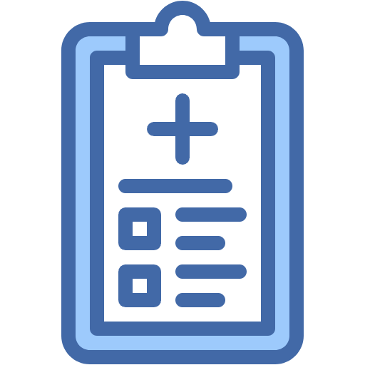 Free Medical History icon two-color style