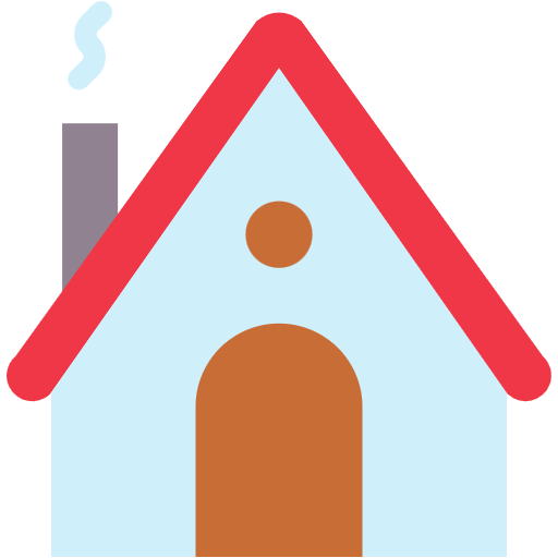 Free House icon flat style