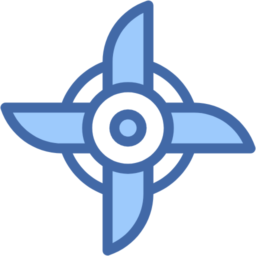 Free Pinwheel icon two-color style