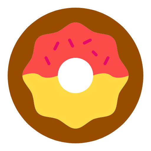 Free Doughnut icon flat style