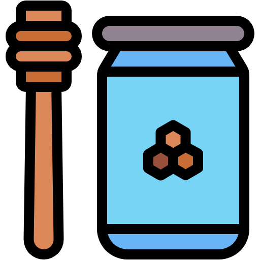 Free Honey Jar icon lineal-color style