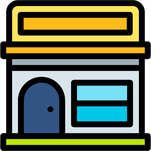 Free Shop icon lineal-color style