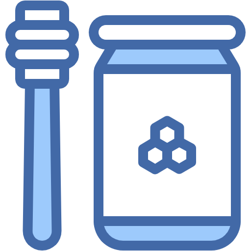Free Honey Jar icon two-color style