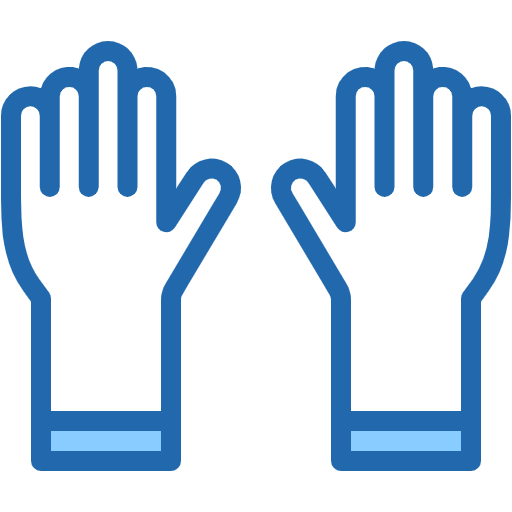 Free Rubber Gloves icon two-color style