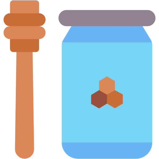 Free Honey Jar icon flat style