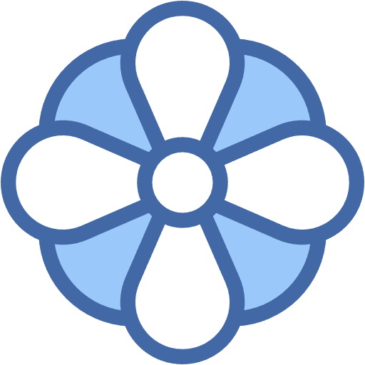Free flower icon two-color style