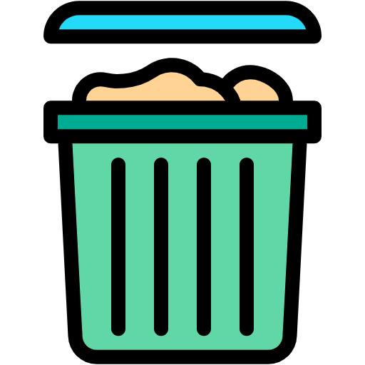 Free Garbage icon Lineal Color style