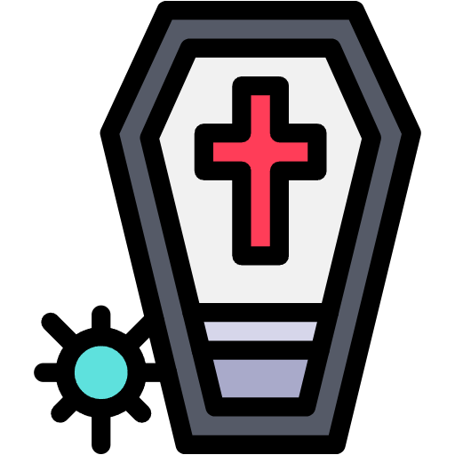 Free death icon lineal-color style
