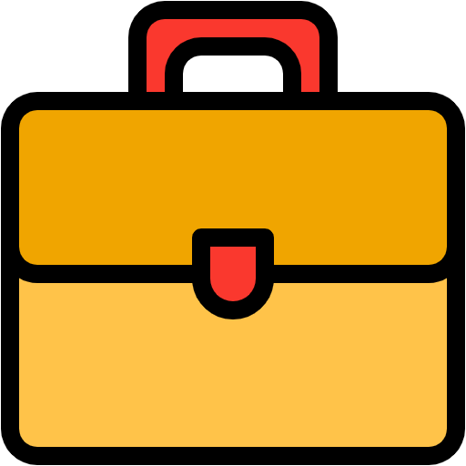 Free Briefcase icon lineal-color style