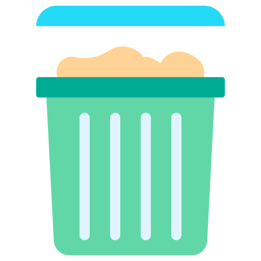 Free Garbage icon flat style
