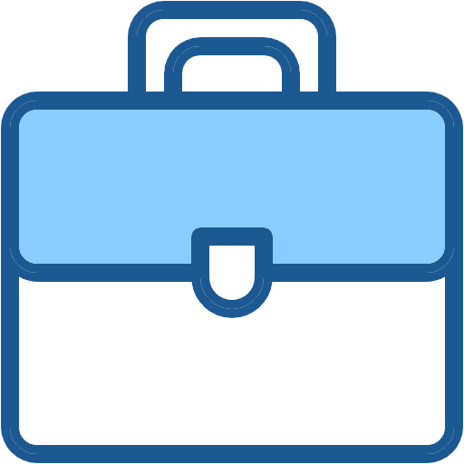 Free Briefcase icon two-color style