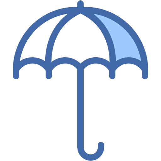 Free Umbrella icon two-color style